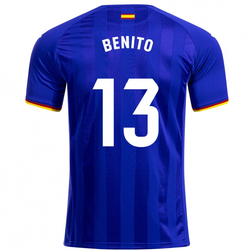 Danxen Uomo Maglia Jorge Benito #13 Blu Rosso Giallo Kit Gara Home 2025/26 Maglietta