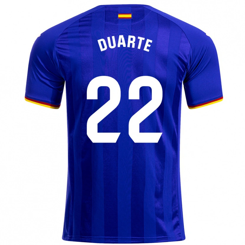 Danxen Uomo Maglia Domingos Duarte #22 Blu Rosso Giallo Kit Gara Home 2025/26 Maglietta