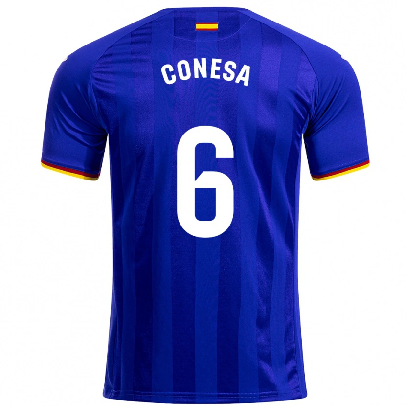 Danxen Uomo Maglia Nico Conesa #6 Blu Rosso Giallo Kit Gara Home 2025/26 Maglietta