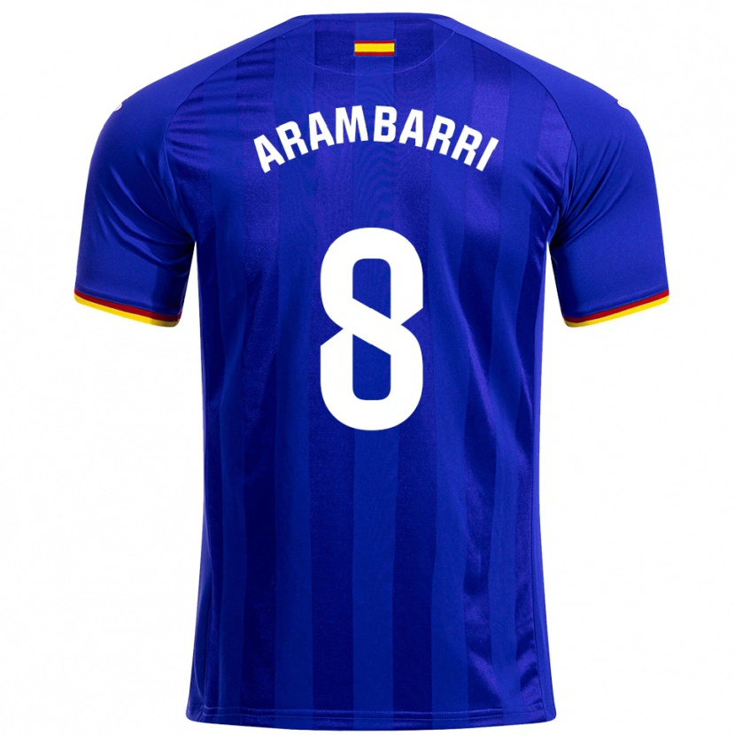 Danxen Uomo Maglia Mauro Arambarri #8 Blu Rosso Giallo Kit Gara Home 2025/26 Maglietta