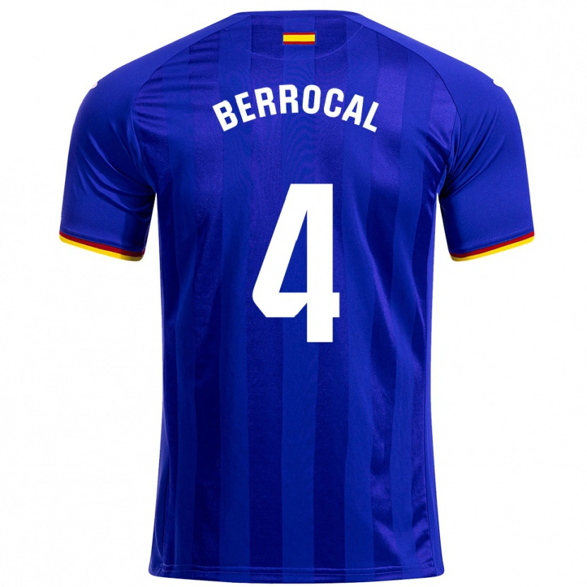 Danxen Uomo Maglia Juan Berrocal #4 Blu Rosso Giallo Kit Gara Home 2025/26 Maglietta