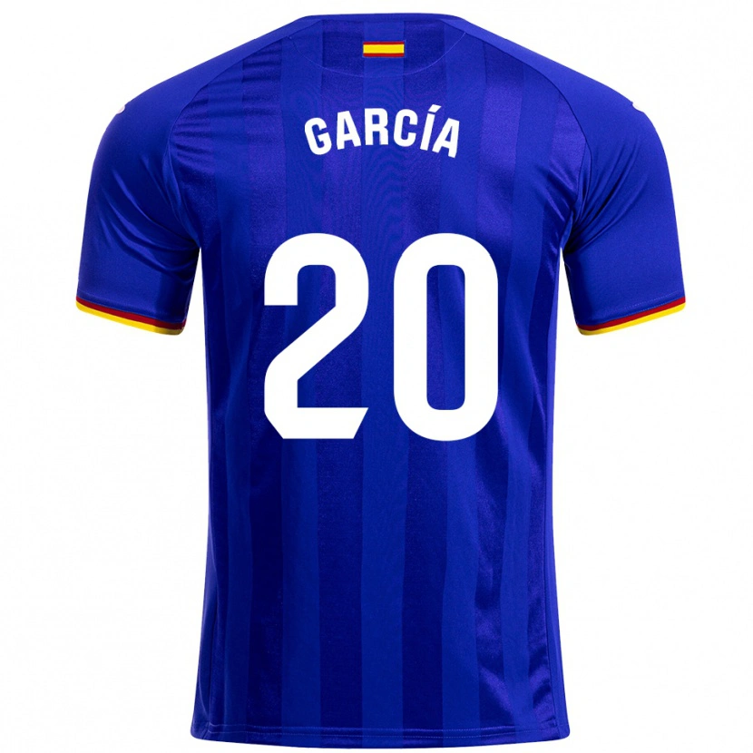 Danxen Uomo Maglia Álex García #20 Blu Rosso Giallo Kit Gara Home 2025/26 Maglietta