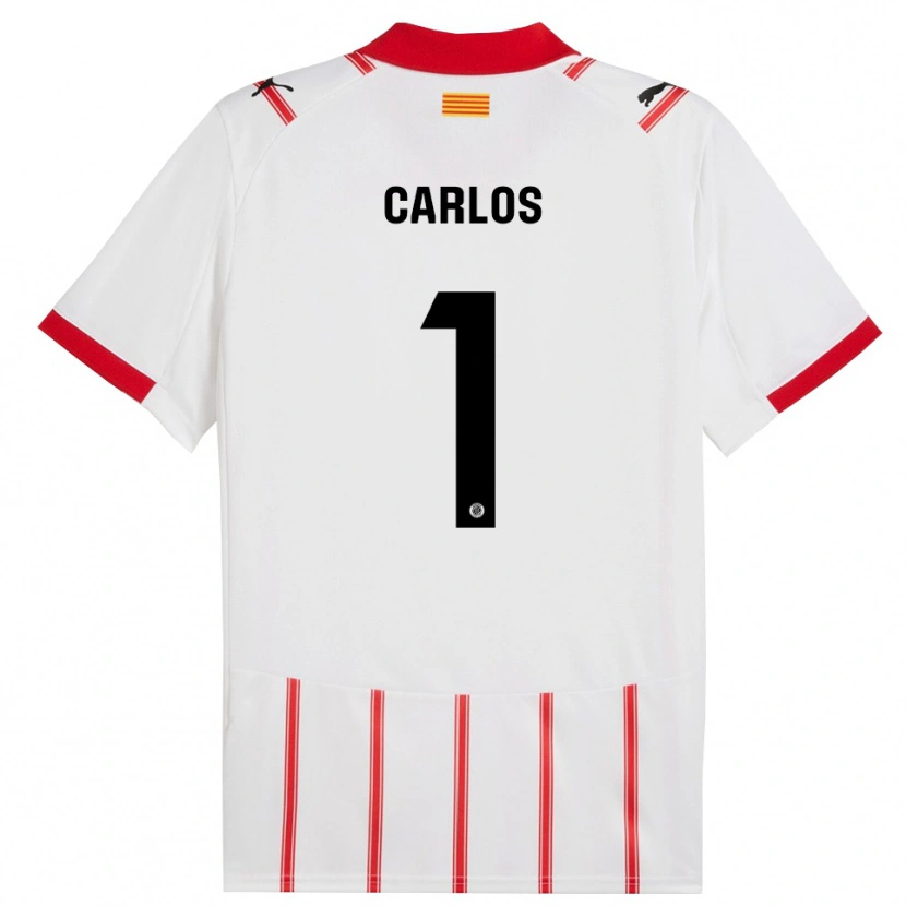 Danxen Uomo Maglia Juan Carlos #1 Bianco Rosso Kit Gara Home 2025/26 Maglietta