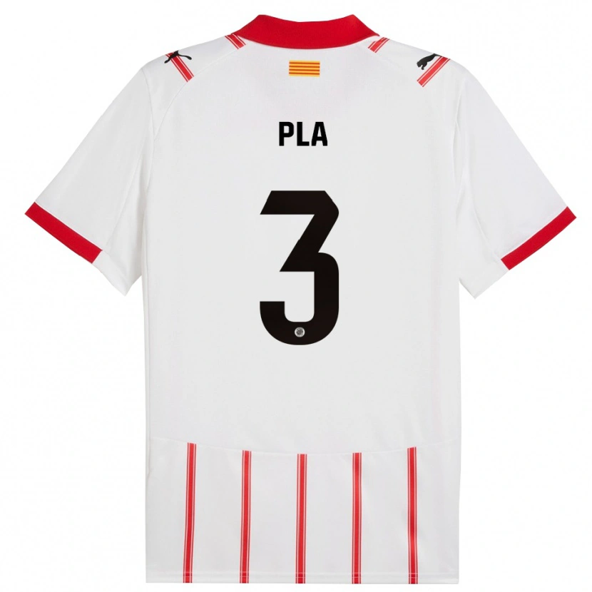 Danxen Uomo Maglia Marta Pla #3 Bianco Rosso Kit Gara Home 2025/26 Maglietta