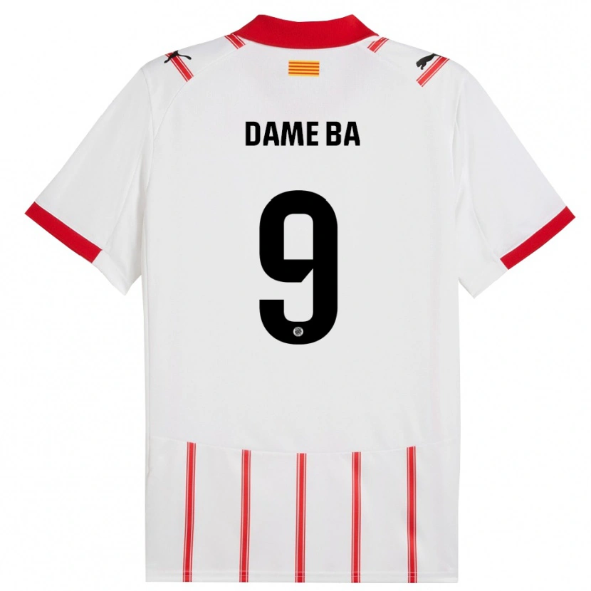 Danxen Uomo Maglia Papa Dame Ba #9 Bianco Rosso Kit Gara Home 2025/26 Maglietta