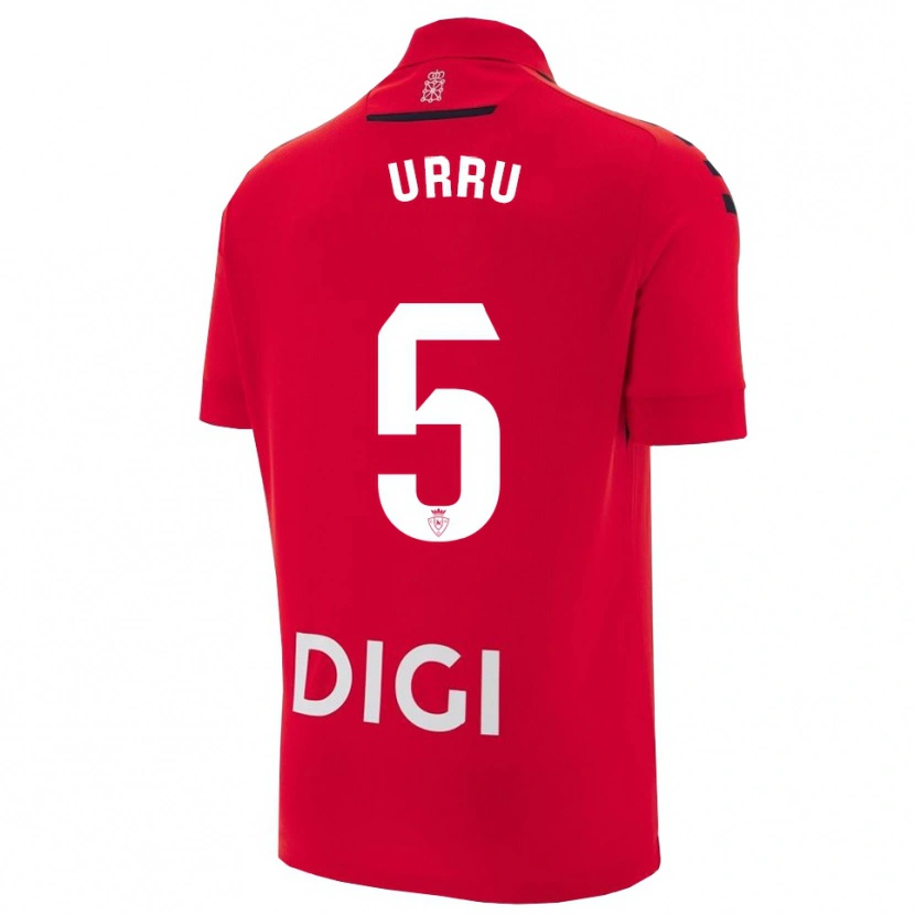 Danxen Uomo Maglia Irati Urruzola Bermúdez #5 Rosso Nero Kit Gara Home 2025/26 Maglietta