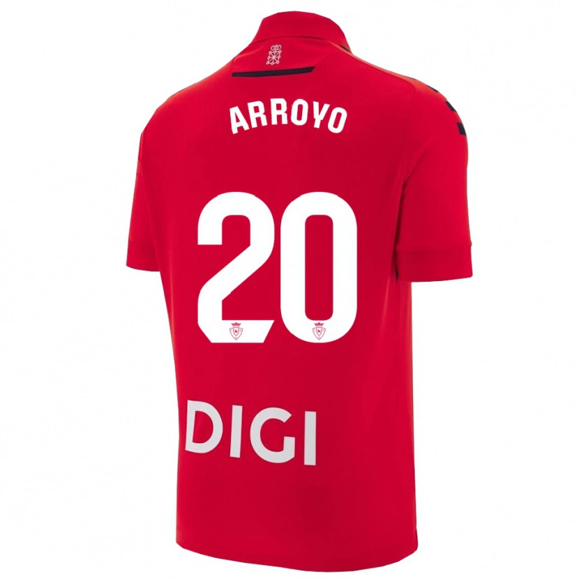 Danxen Uomo Maglia Roberto Arroyo #20 Rosso Nero Kit Gara Home 2025/26 Maglietta