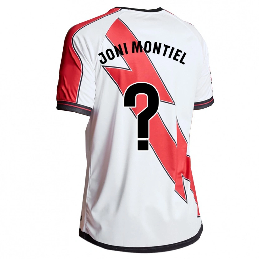 Danxen Uomo Maglia Joni Montiel #0 Bianco Rosso Kit Gara Home 2025/26 Maglietta