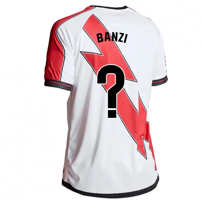 Danxen Uomo Maglia Cedrick Banzi #0 Bianco Rosso Kit Gara Home 2025/26 Maglietta