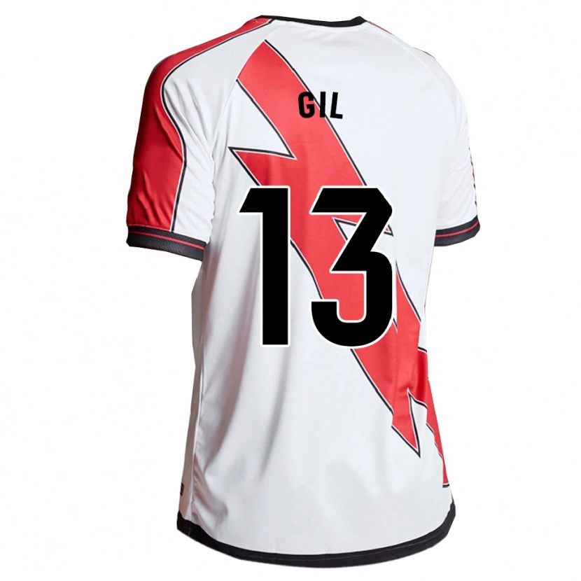 Danxen Uomo Maglia Juanpe Gil #13 Bianco Rosso Kit Gara Home 2025/26 Maglietta