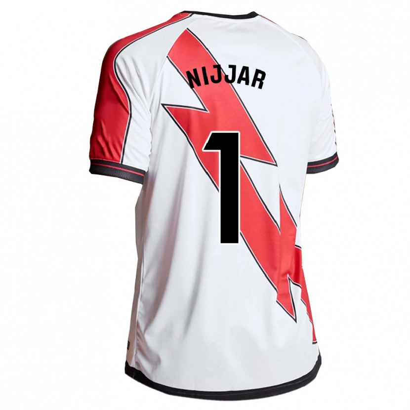 Danxen Uomo Maglia Tejpal Nijjar #1 Bianco Rosso Kit Gara Home 2025/26 Maglietta