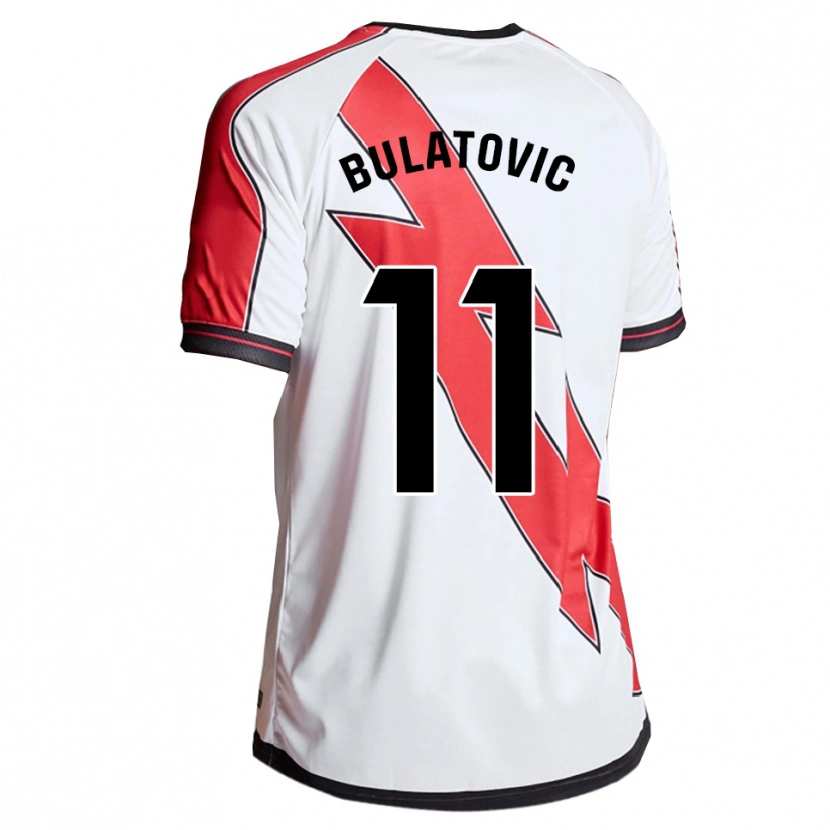 Danxen Uomo Maglia Slađana Bulatović #11 Bianco Rosso Kit Gara Home 2025/26 Maglietta