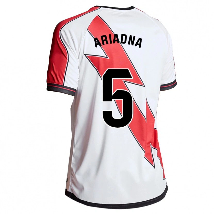 Danxen Uomo Maglia Ariadna Rovirola Moreno #5 Bianco Rosso Kit Gara Home 2025/26 Maglietta