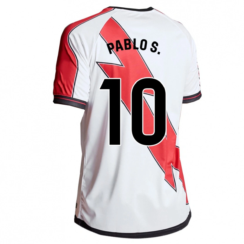 Danxen Uomo Maglia Pablo Sánchez #10 Bianco Rosso Kit Gara Home 2025/26 Maglietta