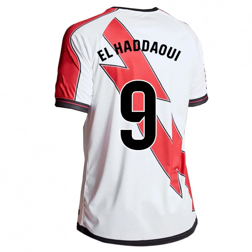 Danxen Uomo Maglia Hamza El Haddaoui #9 Bianco Rosso Kit Gara Home 2025/26 Maglietta