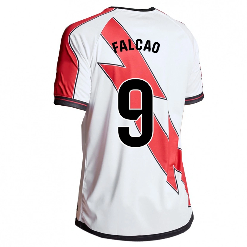 Danxen Uomo Maglia Radamel Falcao #9 Bianco Rosso Kit Gara Home 2025/26 Maglietta
