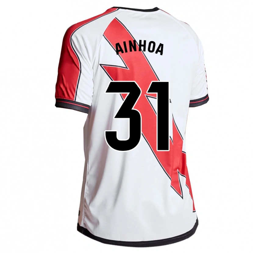 Danxen Uomo Maglia Ainhoa Orgaz Alonso #31 Bianco Rosso Kit Gara Home 2025/26 Maglietta