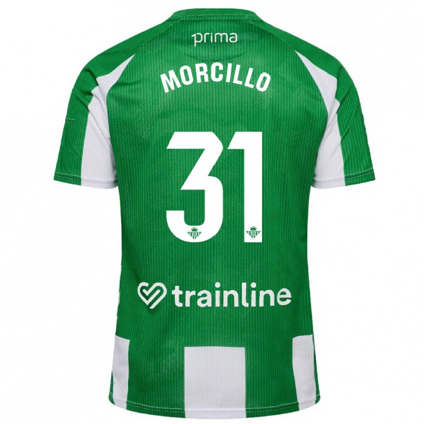 Danxen Uomo Maglia Ana Morcillo #31 Verde Bianco Kit Gara Home 2025/26 Maglietta