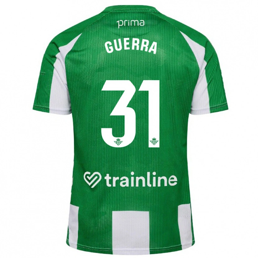 Danxen Uomo Maglia Ana Guerra Morcillo #31 Verde Bianco Kit Gara Home 2025/26 Maglietta