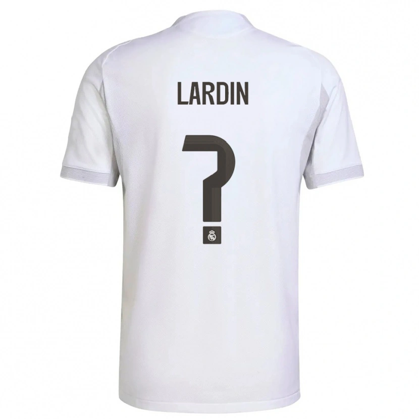 Danxen Uomo Maglia Carlos Lardin #0 Bianco Giallo Kit Gara Home 2025/26 Maglietta