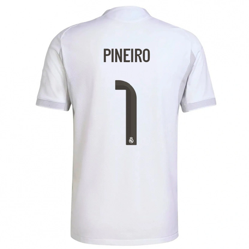 Danxen Uomo Maglia Diego Pineiro #1 Bianco Giallo Kit Gara Home 2025/26 Maglietta