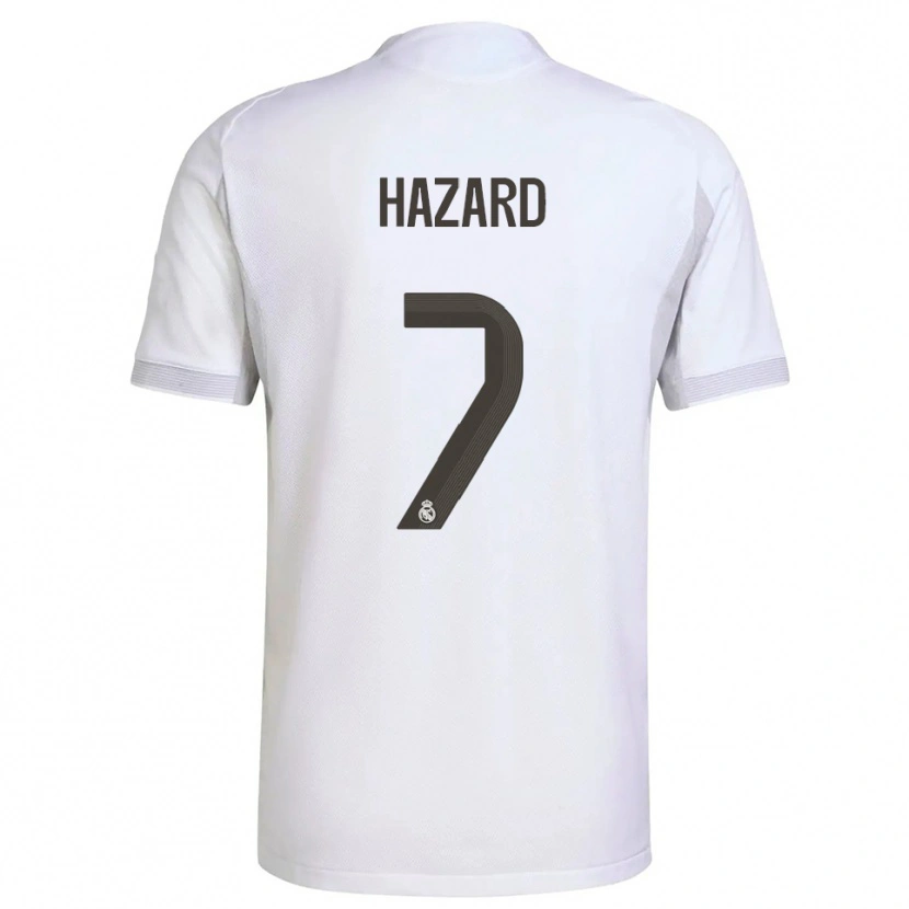 Danxen Uomo Maglia Eden Hazard #7 Bianco Giallo Kit Gara Home 2025/26 Maglietta