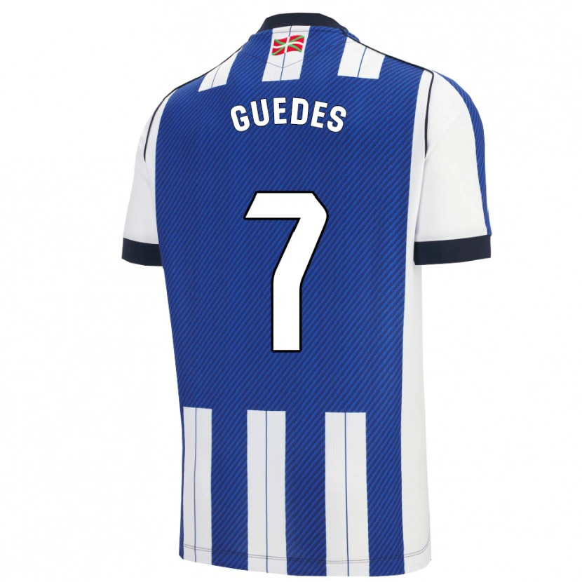 Danxen Uomo Maglia Gonçalo Guedes #7 Blu Bianco Kit Gara Home 2025/26 Maglietta