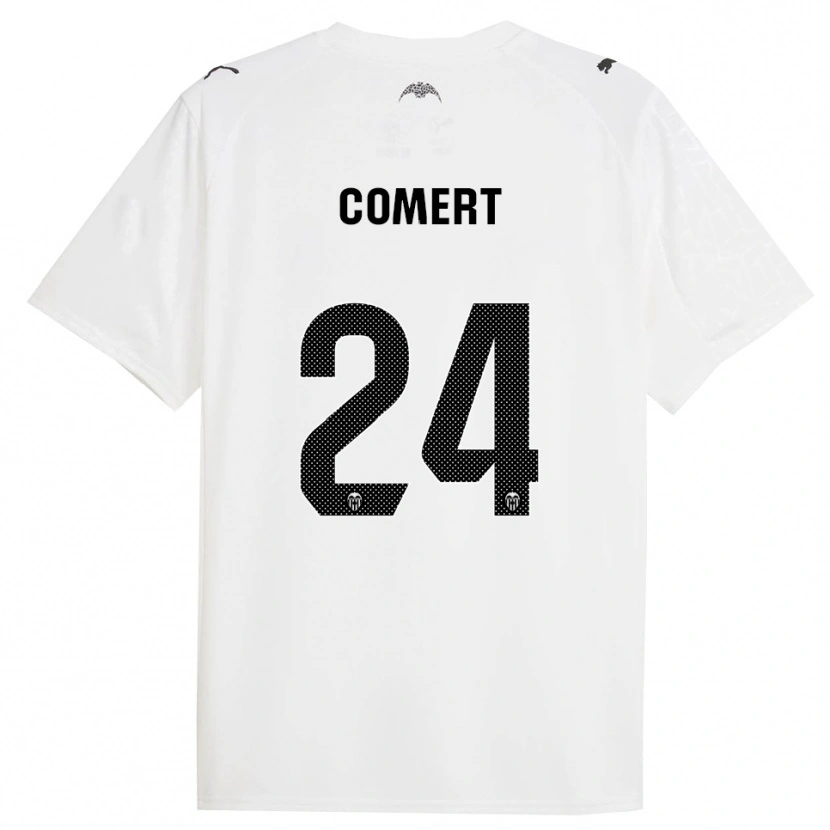Danxen Uomo Maglia Eray Comert #24 Bianco Nero Kit Gara Home 2025/26 Maglietta