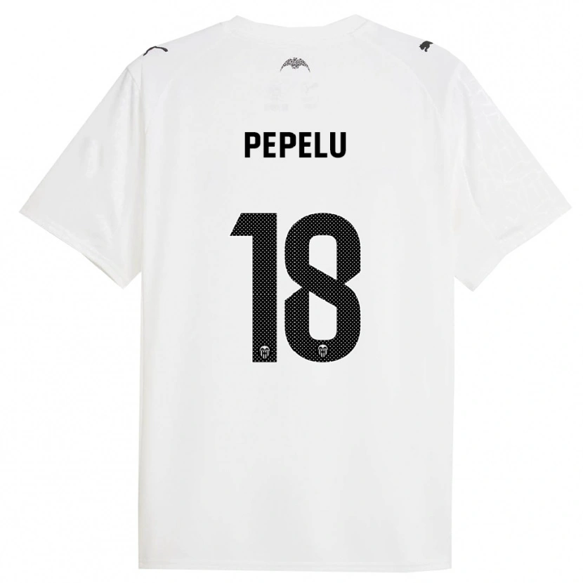Danxen Uomo Maglia Pepelu #18 Bianco Nero Kit Gara Home 2025/26 Maglietta