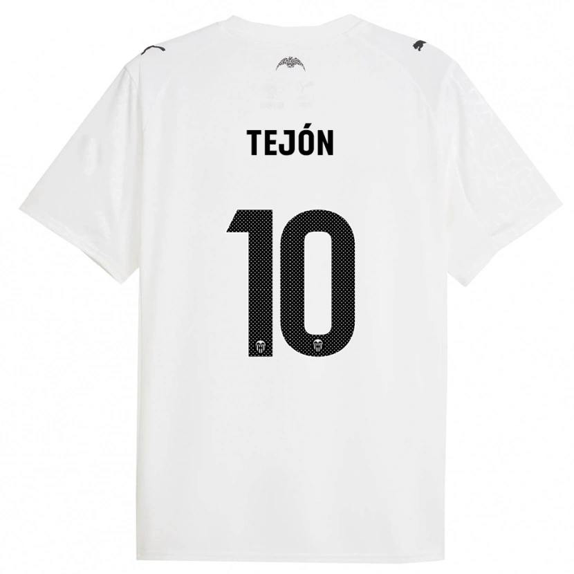 Danxen Uomo Maglia Martín Tejón #10 Bianco Nero Kit Gara Home 2025/26 Maglietta