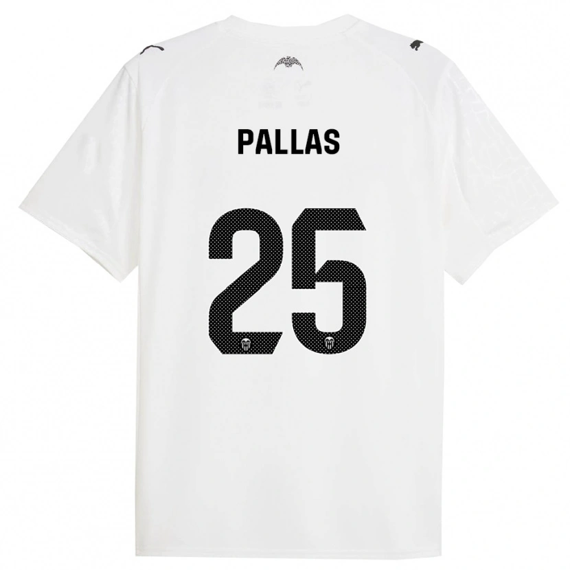 Danxen Uomo Maglia Nerea Pallas #25 Bianco Nero Kit Gara Home 2025/26 Maglietta