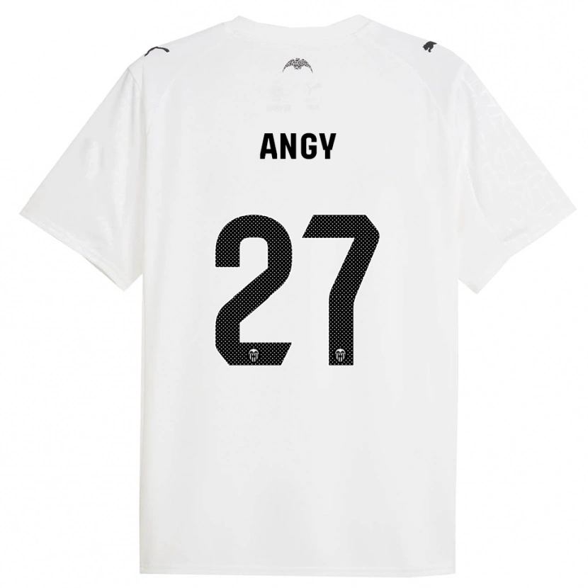 Danxen Uomo Maglia Angy #27 Bianco Nero Kit Gara Home 2025/26 Maglietta