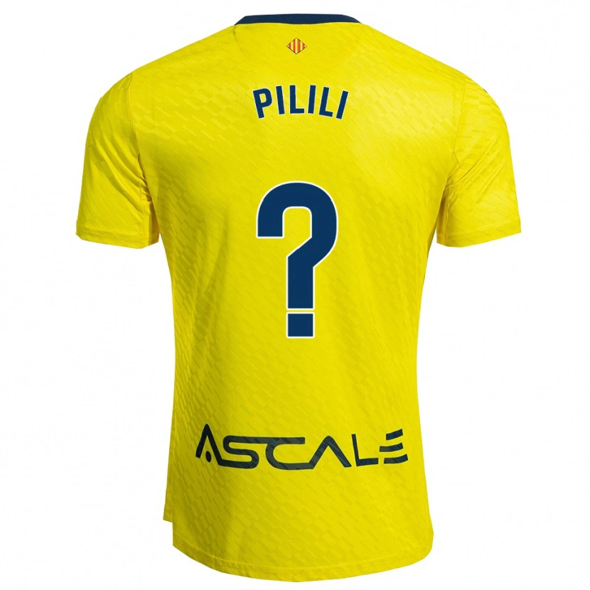 Danxen Uomo Maglia Lucas Pilili #0 Giallo Blu Scuro Kit Gara Home 2025/26 Maglietta