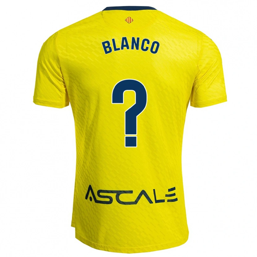 Danxen Uomo Maglia Alexia Blanco #0 Giallo Blu Scuro Kit Gara Home 2025/26 Maglietta