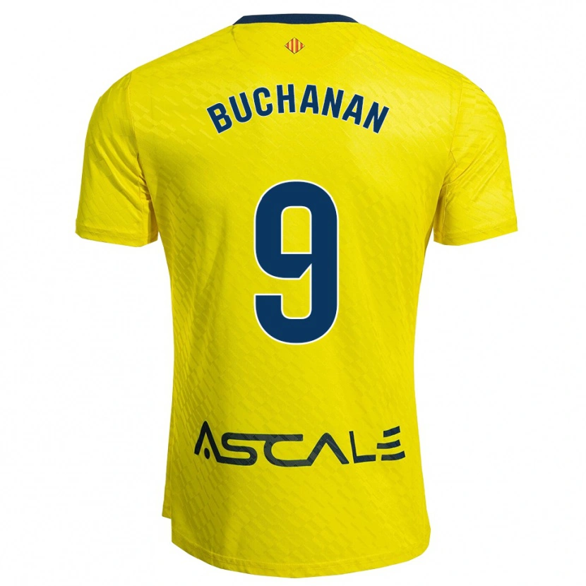 Danxen Uomo Maglia Tajon Buchanan #9 Giallo Blu Scuro Kit Gara Home 2025/26 Maglietta