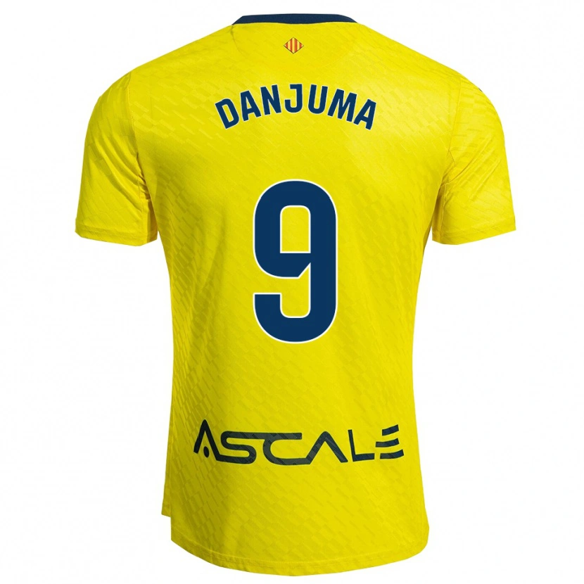 Danxen Uomo Maglia Arnaut Danjuma #9 Giallo Blu Scuro Kit Gara Home 2025/26 Maglietta
