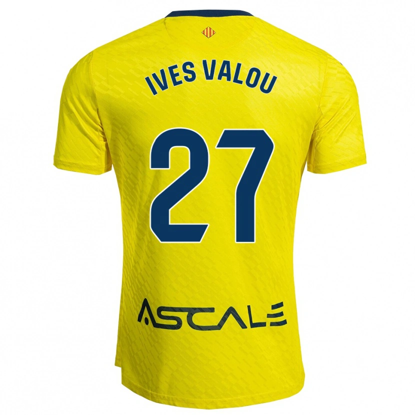 Danxen Uomo Maglia Jean Ives Valou #27 Giallo Blu Scuro Kit Gara Home 2025/26 Maglietta