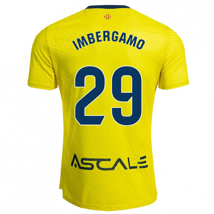 Danxen Uomo Maglia Mar Imbergamo #29 Giallo Blu Scuro Kit Gara Home 2025/26 Maglietta