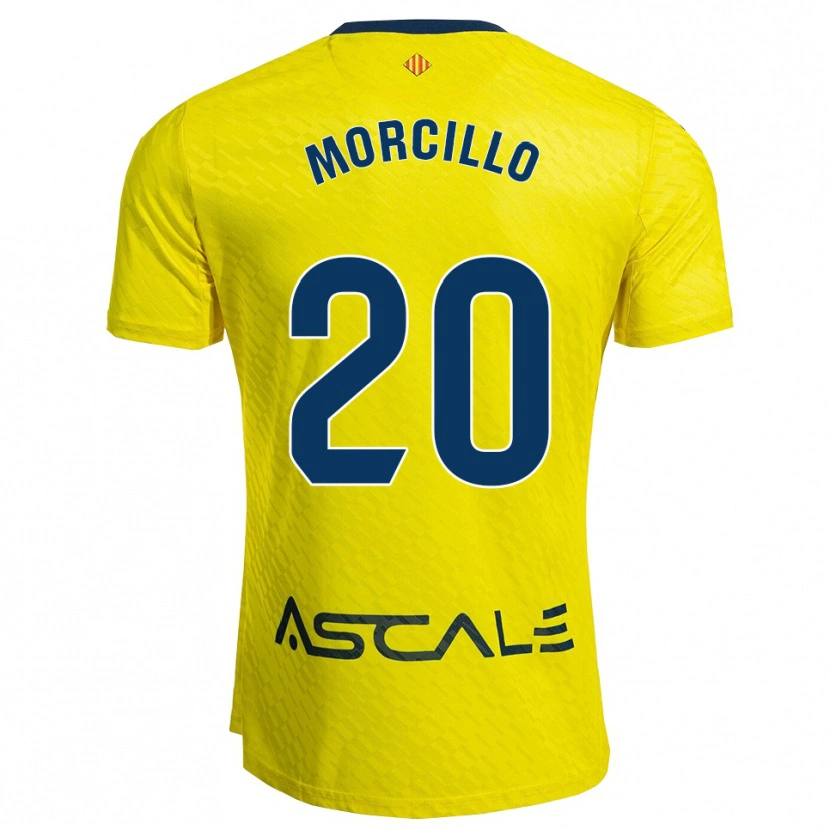 Danxen Uomo Maglia Raquel Morcillo #20 Giallo Blu Scuro Kit Gara Home 2025/26 Maglietta