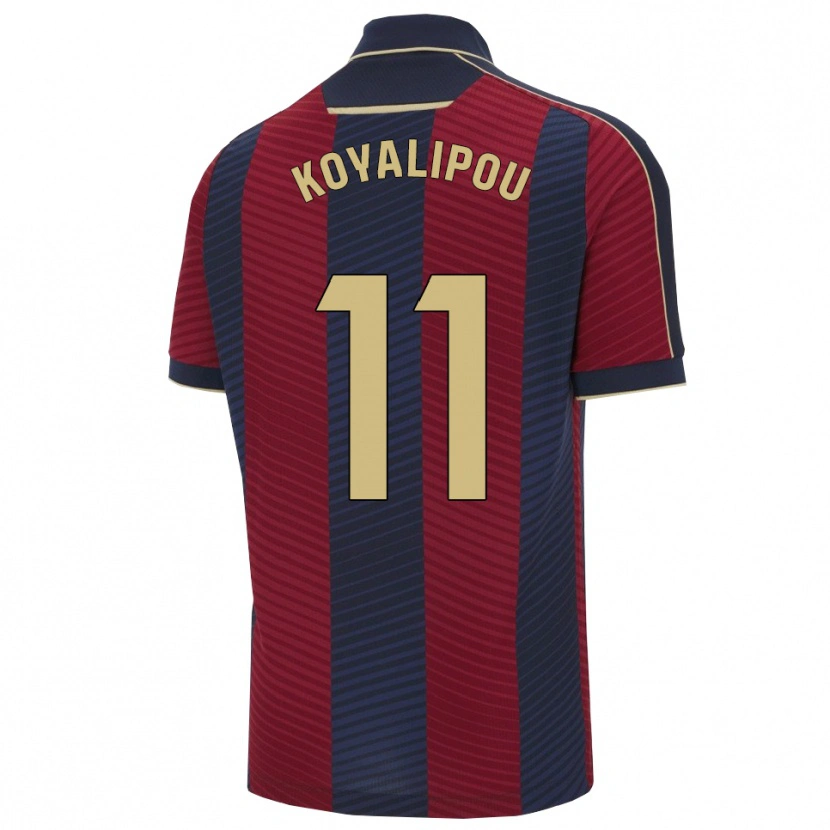 Danxen Uomo Maglia Goduine Koyalipou #11 Rosso Blu Scuro Kit Gara Home 2025/26 Maglietta