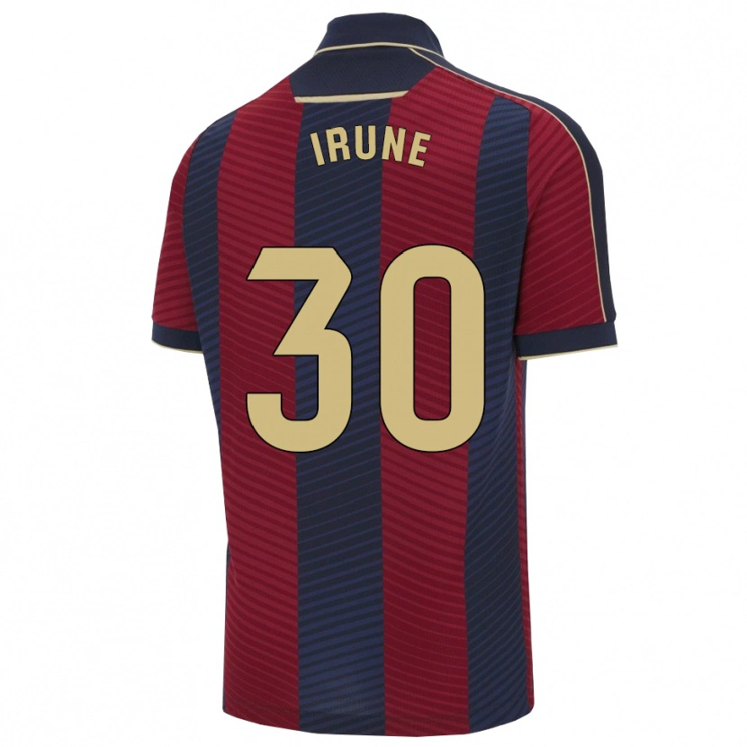 Danxen Uomo Maglia Irune Cervera #30 Rosso Blu Scuro Kit Gara Home 2025/26 Maglietta