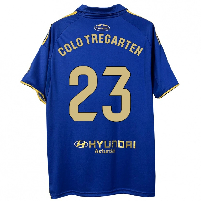 Danxen Uomo Maglia Colo Tregarten #23 Blu Oro Kit Gara Home 2025/26 Maglietta
