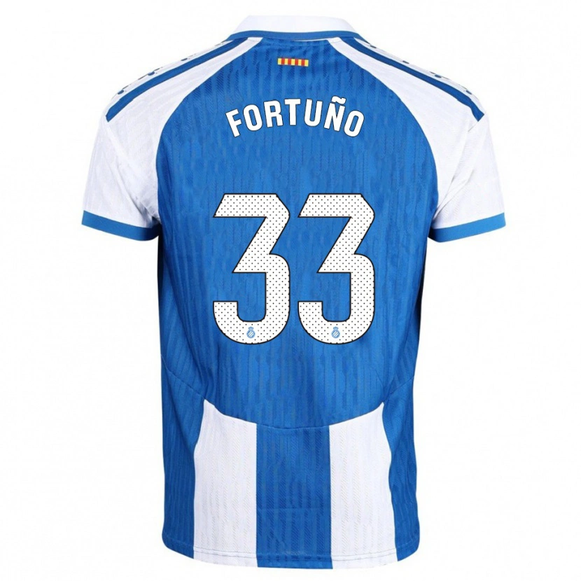 Danxen Uomo Maglia Ángel Fortuño #33 Blu Bianco Kit Gara Home 2025/26 Maglietta