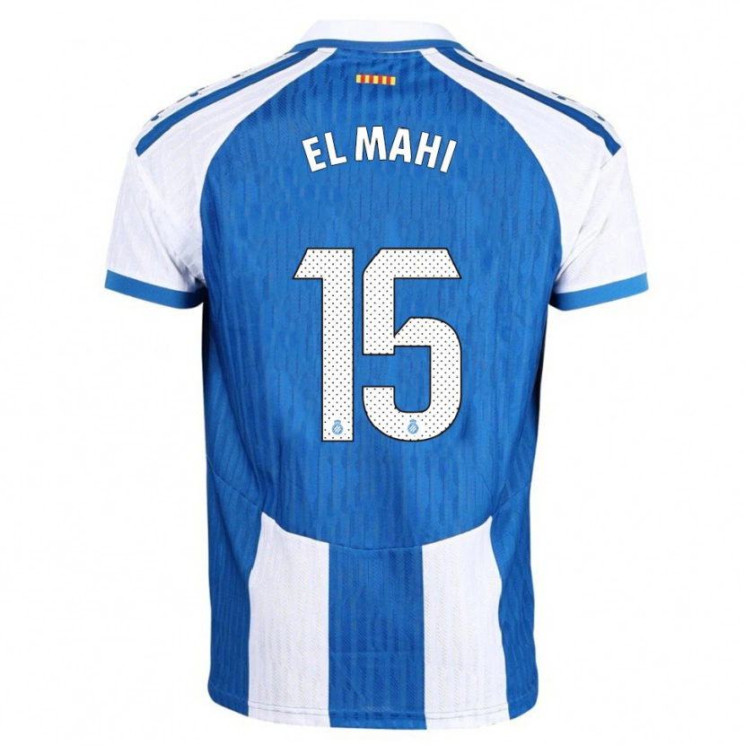 Danxen Uomo Maglia Mohamed El Mahi #15 Blu Bianco Kit Gara Home 2025/26 Maglietta