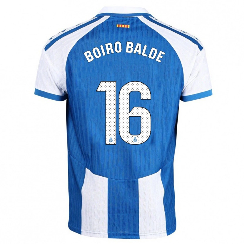 Danxen Uomo Maglia Issa Boiro Balde #16 Blu Bianco Kit Gara Home 2025/26 Maglietta