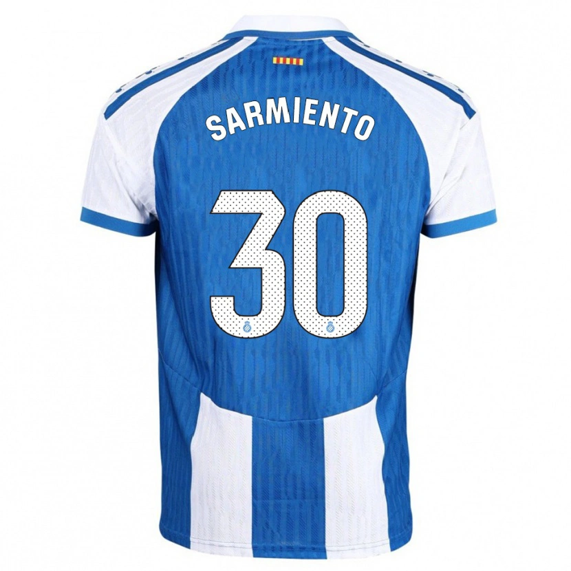 Danxen Uomo Maglia Izan Sarmiento #30 Blu Bianco Kit Gara Home 2025/26 Maglietta