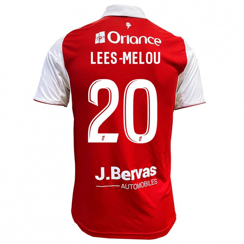 Danxen Uomo Maglia Pierre Lees-Melou #20 Rosso Bianco Kit Gara Home 2025/26 Maglietta