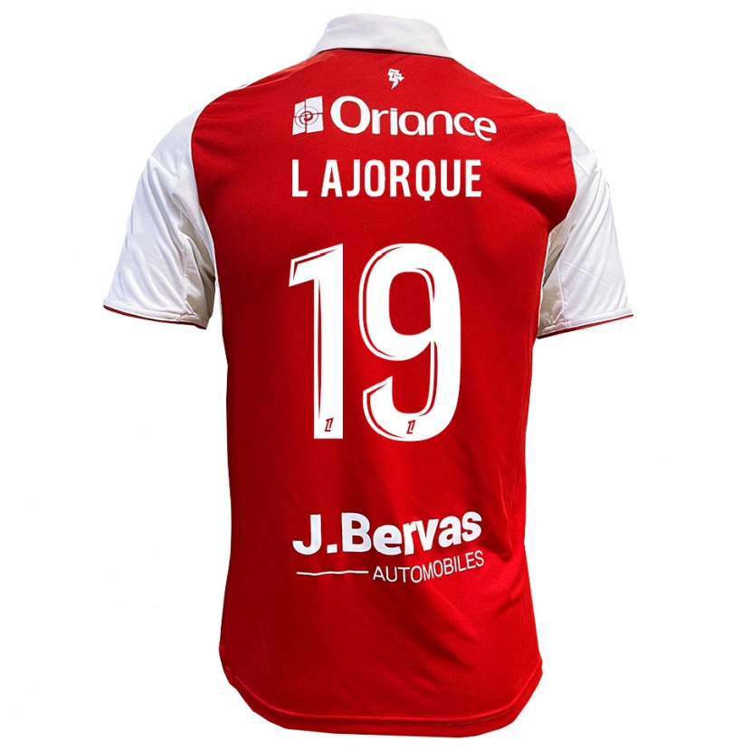 Danxen Uomo Maglia Ludovic Ajorque #19 Rosso Bianco Kit Gara Home 2025/26 Maglietta