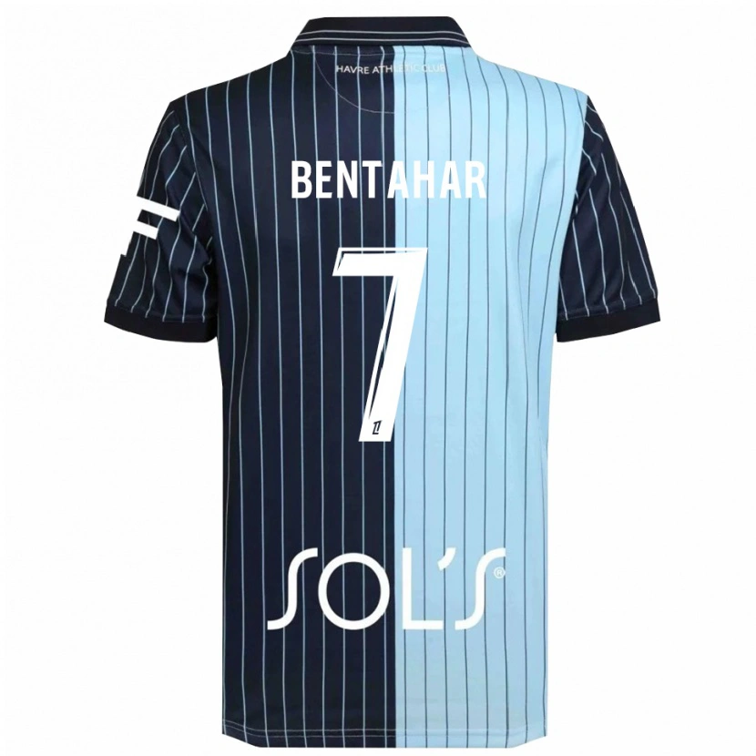 Danxen Uomo Maglia Ahmed Bentahar #7 Blu Scuro Azzurro Kit Gara Home 2025/26 Maglietta