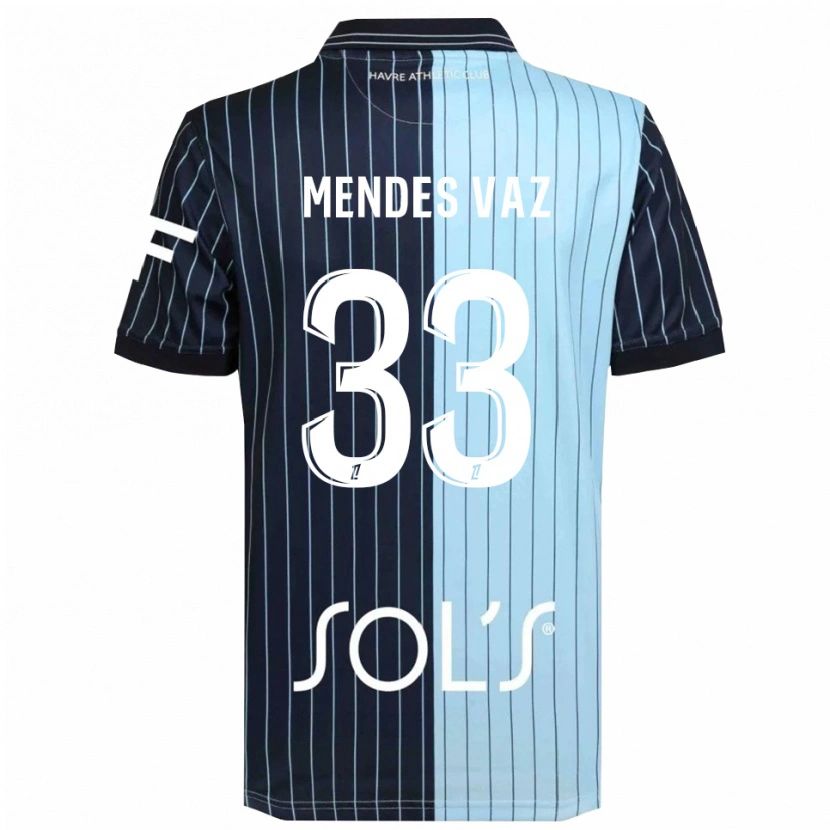Danxen Uomo Maglia Hernâni Mendes Vaz #33 Blu Scuro Azzurro Kit Gara Home 2025/26 Maglietta